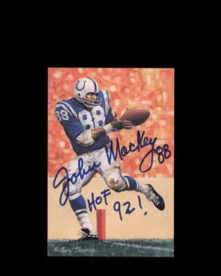 John Mackey PSA DNA Coa Signed Goal Line Art Card Autograph - Image 1 of 3
