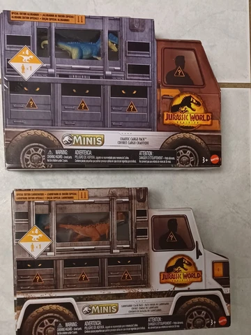Jurassic World Dominion Minis Chaotic Cargo Pack & Carnotaurus Clash Pack NEW Cover
