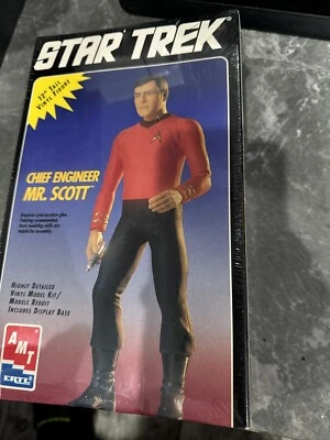 1994 AMT ERTL Star Trek Chief Engineer Mr. Scott 12" Tall Vinyl Figure New! - Image 1 of 2