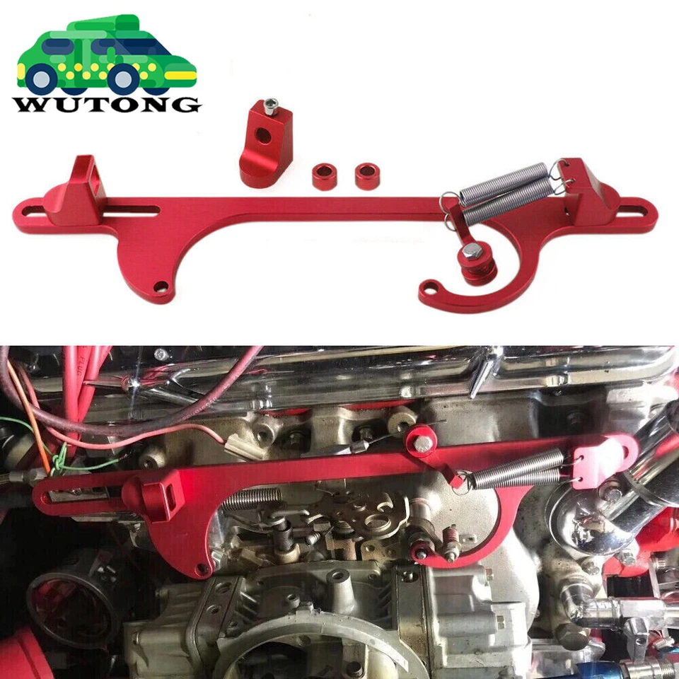 Aluminum Throttle Cable Carb Bracket For Holley 4150 4160 Carb 350 400 SBC — 第 1/4 张图片
