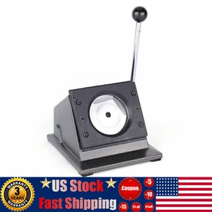37mm 70mm 75mm Round Graphic Punch Die Cutter Paper Badge Button Maker Manual - Picture 1 of 36