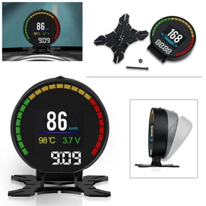 Car HUD P15 OBD2 Head Up Display Speedometer Digital Device Consumption Tool - Picture 1 of 6