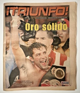 PUERTO RICO Zeitung * TRIUNFO 2002 * De La Hoya vs. Vargas * Boxen * Mexiko - Bild 1 von 5