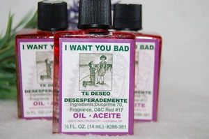 I Want You Bad Magickal Oil (1) 4DRMs, Desire, Lust, Santeria, Hoodoo, Voodoo, - Bild 1 von 2