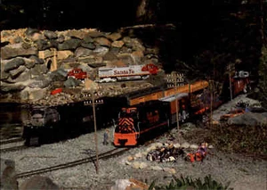 RAILWAY motif postcard model making "Garden Railway in American style" color - Picture 1 of 2