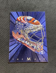 2001-02 BETWEEN THE PIPES BE A PLAYER BAP RICK DIPIETRO THE MASK #32