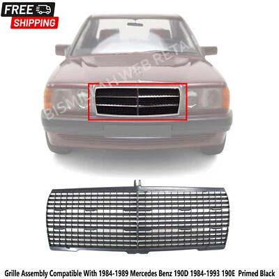 Conjunto de parrilla compatible con Mercedes Benz 190D 1984-1993 190E 1984-1989 Foto 1 de 4