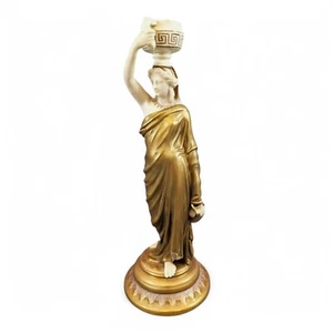Royal Worcester Cricklite Fairy Lamp Figure Greek Water Carrier, Hadley, c. 1891 - Bild 1 von 11