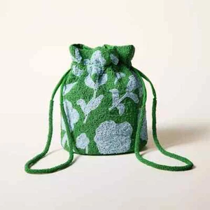 Borsa secchiello con coulisse rosa classica perline kate spade new york x target verde - Foto 1 di 4