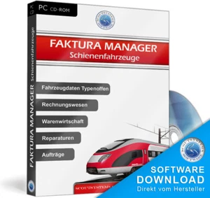Eisenbahnen,Lokomotiven,Wagons Werkstatt Software Faktura Manager Programm - Picture 1 of 2