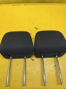 2010-2014 Subaru Outback Legacy Front Right & Left Black Cloth Headrest Set - Picture 1 of 10