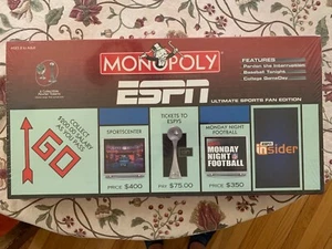 New - ESPN Monopoly Board Game Ultimate Sports Fan Edition - Picture 1 of 8