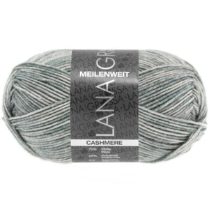 Wolle Kreativ! Lana Grossa - Meilenweit 50 Cashmere - Fb. 2 hellgrau meliert 50g - Bild 1 von 1