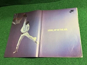 Vintage 1987 NIKE AIR JORDAN - LOOK, UP IN THE AIR.  2-Page Original Print Ad - Picture 1 of 12