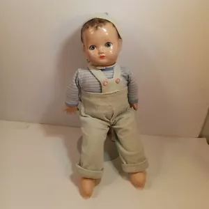 Vintage Effanbee Composition Mickey Baby Doll Boy 1930s Original Outfit 14" Tag - Picture 1 of 22