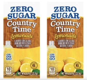 2-PACK Zero Sugar Country Time Lemonade Drink Mix SAME-DAY SHIP - Picture 1 of 5