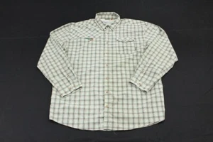 Camisa Howler Brothers Bros para hombre XXL 2XL verde a cuadros con botones delanteros - Imagen 1 de 9