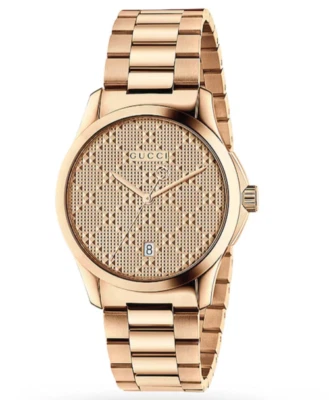 Gucci Men's G-Timeless Rose Gold Stainless Steel Watch - YA126482 ($1100 MSRP) - Image 1 of 4