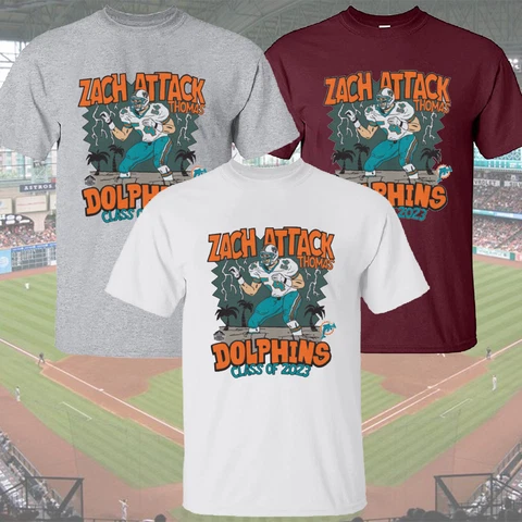 Zach Thomas Miami Dolphins Hall Of Fame Class of 2023 Homage T-Shirt Gift Unisex Cover