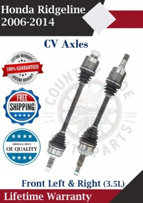 New OE Front CV Axles For 2006-2014 Honda Ridgeline 3.5L Lifetime Warranty Foto 1 de 4