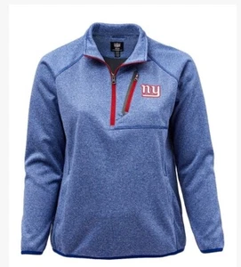 Para mujer New York Giants logotipo de la NFL ropa cuarto con cremallera suéter azul XL nuevo con etiqueta - Imagen 1 de 2