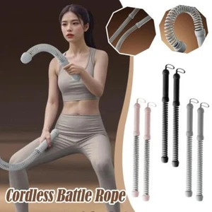 Ropeless Battle Rope For Home Gym Low-Impact Cardio Training W3B7 - Picture 1 of 15