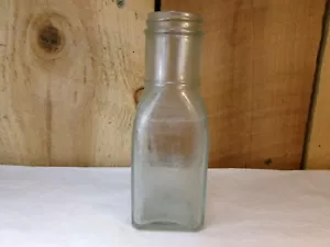 Antike Owens Illinois grün getönte Glasflasche 6 1/4" - Bild 1 von 6
