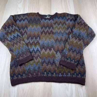 The Peruvian Connection Sweater Adult L Large Geometric 100% Alpaca Pullover - Image 1 of 4