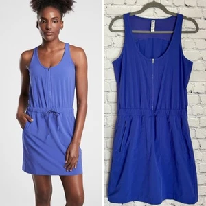 Athleta Expedition Mini Dress in Merlin Blue Womens Size 6 Hiking Outdoors Trail - Picture 1 of 15