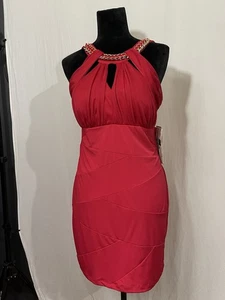Honey And Rosie Cocktailkleid Rot Damen XL Neu  - Bild 1 von 8
