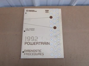 1992 Dodge truck 5.9 engine CUMMINS DIESEL diagnostic shop service manual Pickup - Picture 1 of 6