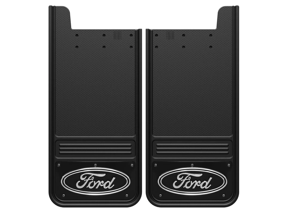 SUPER DUTY 2017-2022 Gatorback Black Splash Guards Mud Protector Flaps Rear Pair - Image 1 of 4