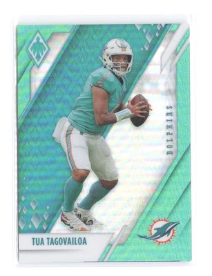 2021 Panini Phoenix Tua Tagovailoa #/150 Teal SP 76 Parallel Miami Dolphins - Image 1 of 2