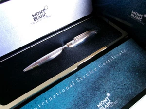 Montblanc Meisterstuck Solitaire 1648 Ballpoint Pen Sterling Silver 925 - Picture 1 of 11