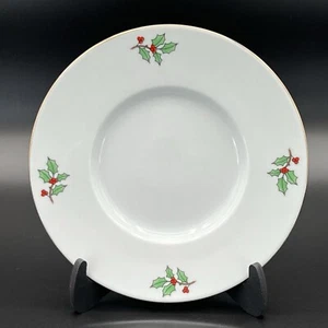 Meiwa Home for the Holidays Porzellan Untertasse 6,25" 22K Goldrand Weihnachten - Bild 1 von 5