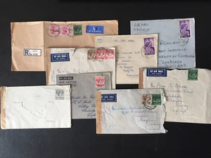 MALAYA KGVI ABDECKUNGEN AUSWAHL (8) ALLE IN GB - Bild 1 von 2
