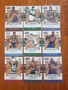 2015-16 PANINI THREADS CENTURY GREATS SET 1-20 RUSSELL, SHAQ, WILT, BIRD, MAGIC - Picture 1 of 6