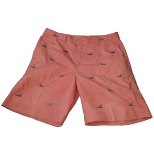 Vineyard Vines Island Short Chino Men Sz 36 Salmon Travel Summer Casualwear - Picture 1 of 10