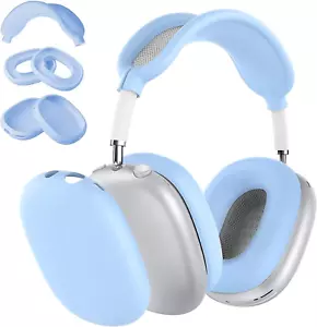 3 in 1 Silicone Case Cover Compatible with Apple Airpods Max Headphones, Anti-Sc - Picture 1 of 8