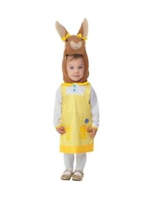 Peter Rabbit: Cotton Tail Girl's Toddler Deluxe Costume Size 1T Dress and Hood