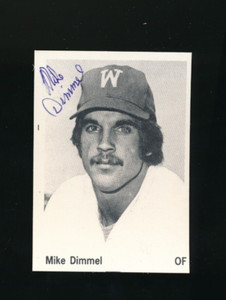 1975 TCMA Waterbury Dodgers Mike Dimmel signed auto autograph PSA/DNA