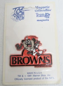 Imán de colección Taz Cleveland Browns Looney Tunes NFL - Imagen 1 de 7