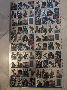 1995 FLEER ULTRA BATMAN FOREVER 80 CARD UNCUT PROMO CARD SHEET 24"X40" - Picture 1 of 2