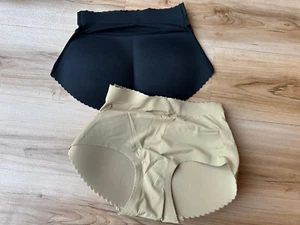 Vathery 2 Stück Unterwäsche Po Push up Höschen Damen Miederpants Hohe Taille Pad - Bild 1 von 3