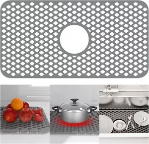 TOOVEM Kitchen Silicone Sink Mats with Non-slip for Kitchen Stainless Steel Sink - Picture 1 of 8