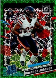 2023 Donruss Optic #217 Roschon Johnson RC Rated Rookie Green Velocity Bears - Picture 1 of 2