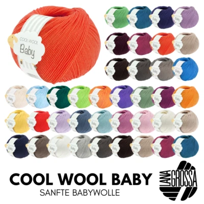 Lana Grossa COOL WOOL BABY 50 g sanfte Babywolle, super fein, atmungsaktiv 220 m - Bild 1 von 4