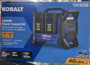 Kobalt 40 V generator 1800wpower Supply Kit