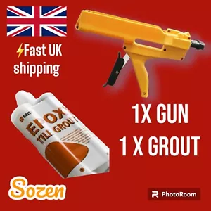 GLITTER SILVER  Mould Resistant  Epoxy Grout + CAULKING GUN UK FAST SHIPPING - Picture 1 of 10