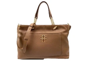 Tory Burch Britten Satchel tote bark tan - Picture 1 of 9